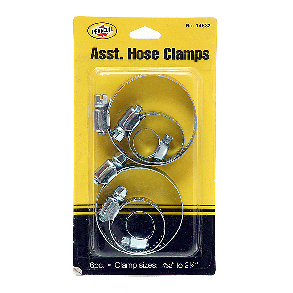 Pennzoil hose clamps 6ct